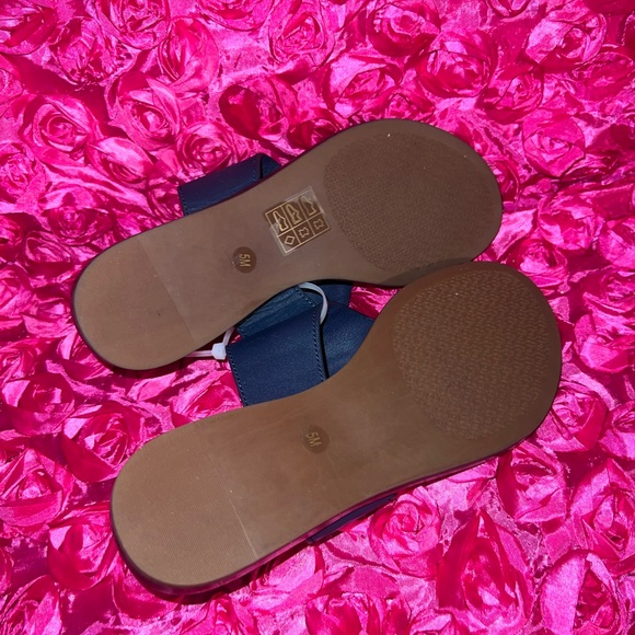 TORY BURCH Leather Leather Trim Embellishment Slides - Picture 5 of 5